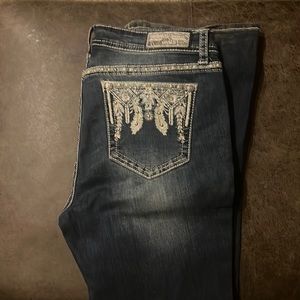 Grace Jeans. Flower bling